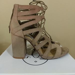 Steve Madden Taupe Strappy Sandals